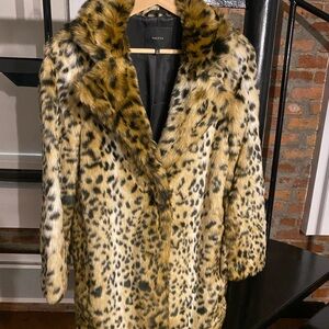 Talula Animal Print Teddy Jacket